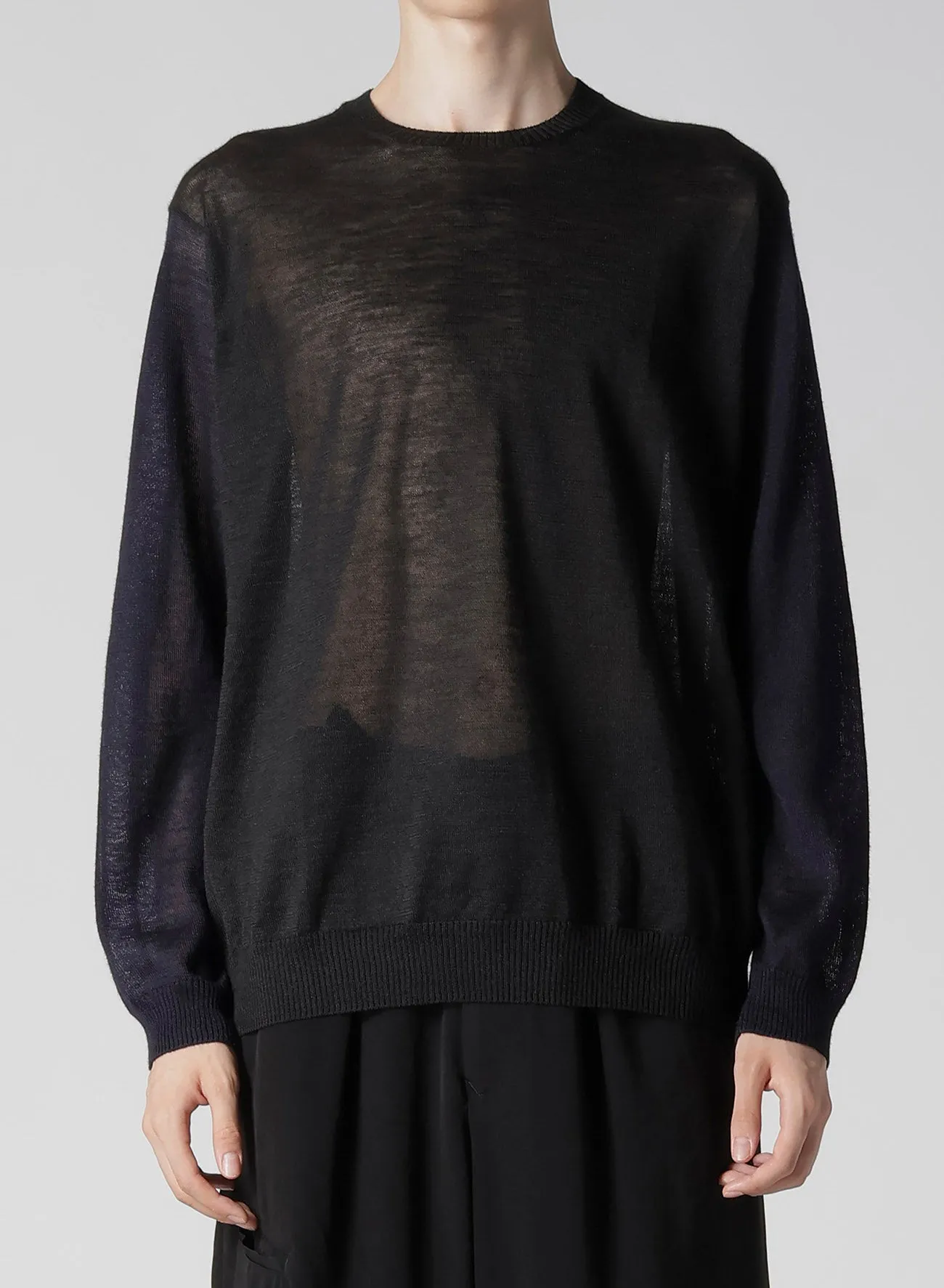 12G PULLOVER KNIT WITH LOGO