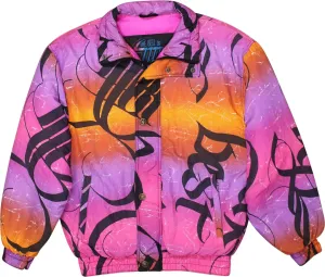 90s Colourful Padded Ski Coat