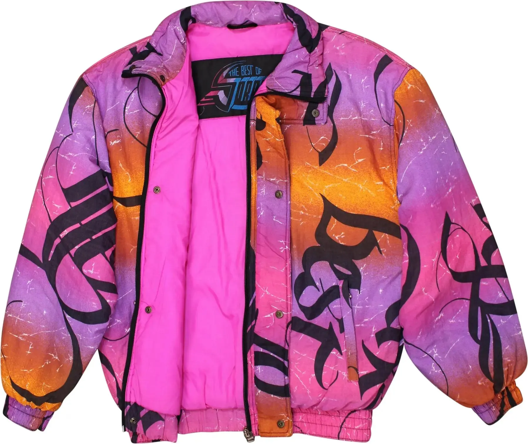 90s Colourful Padded Ski Coat