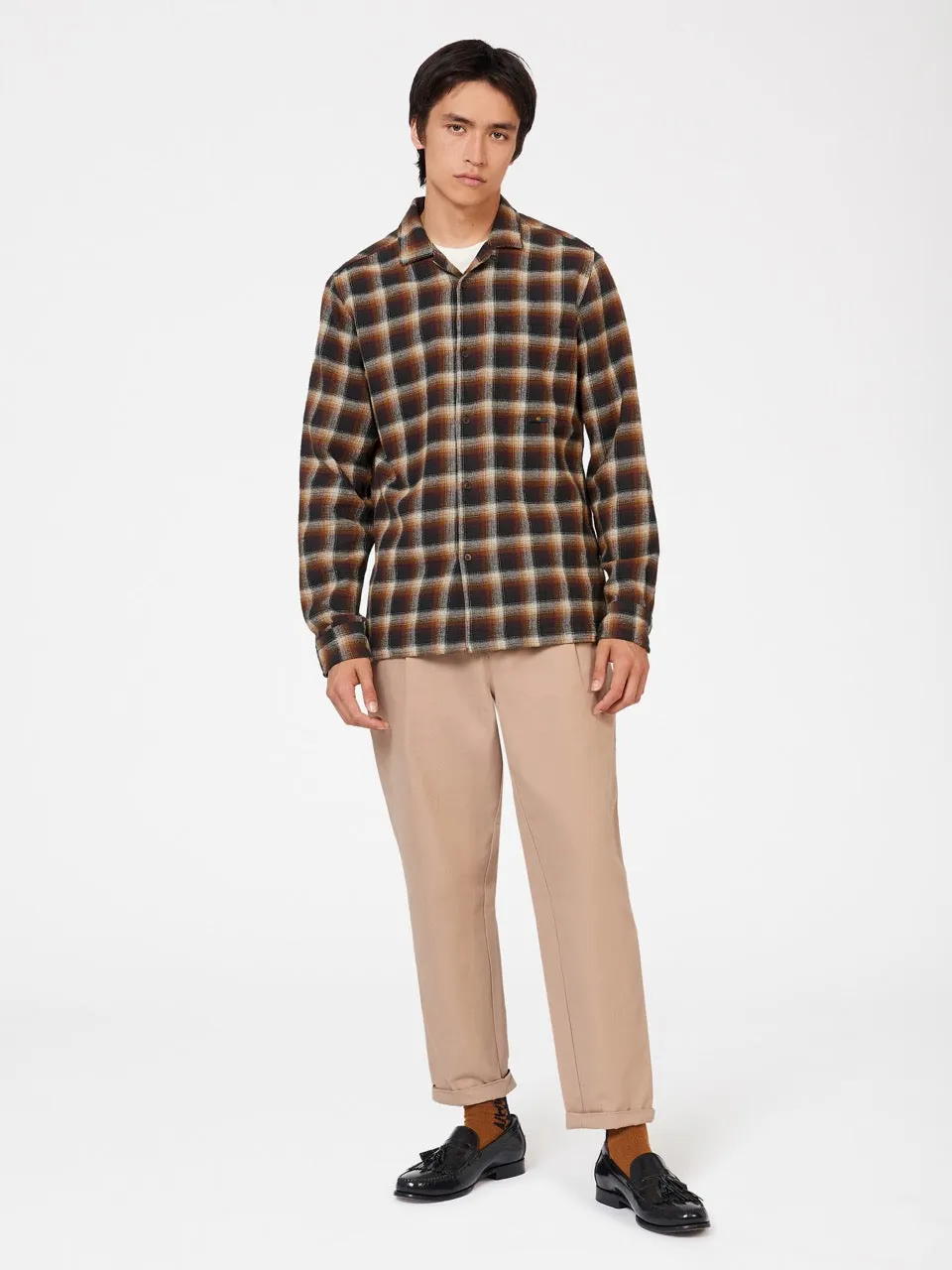 B by Ben Sherman Ombre Check Shirt