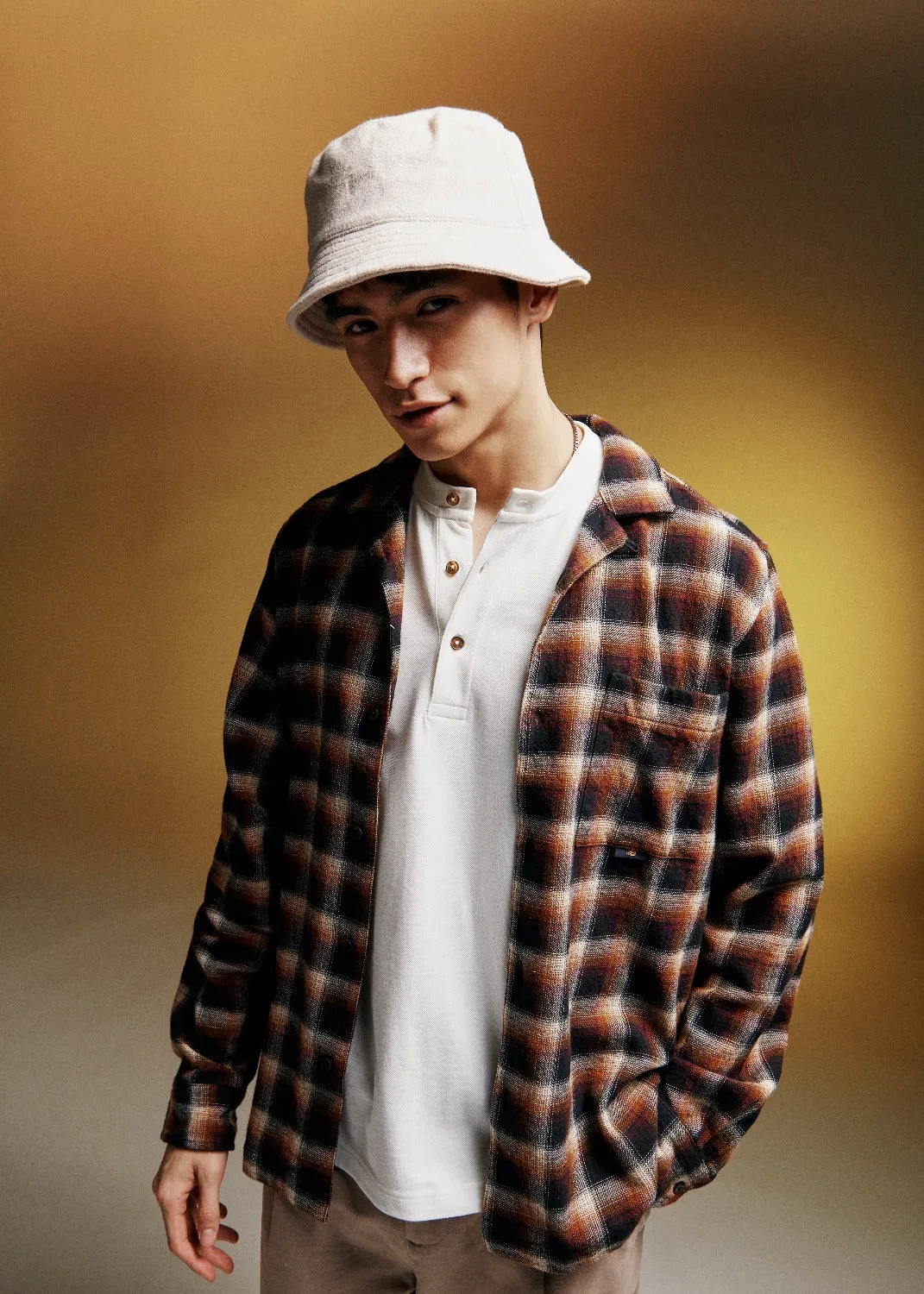 B by Ben Sherman Ombre Check Shirt