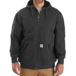 Carhartt Men’s Sweater Rain Defender Loose Fit Midweight Thermal-Lined Full Zip