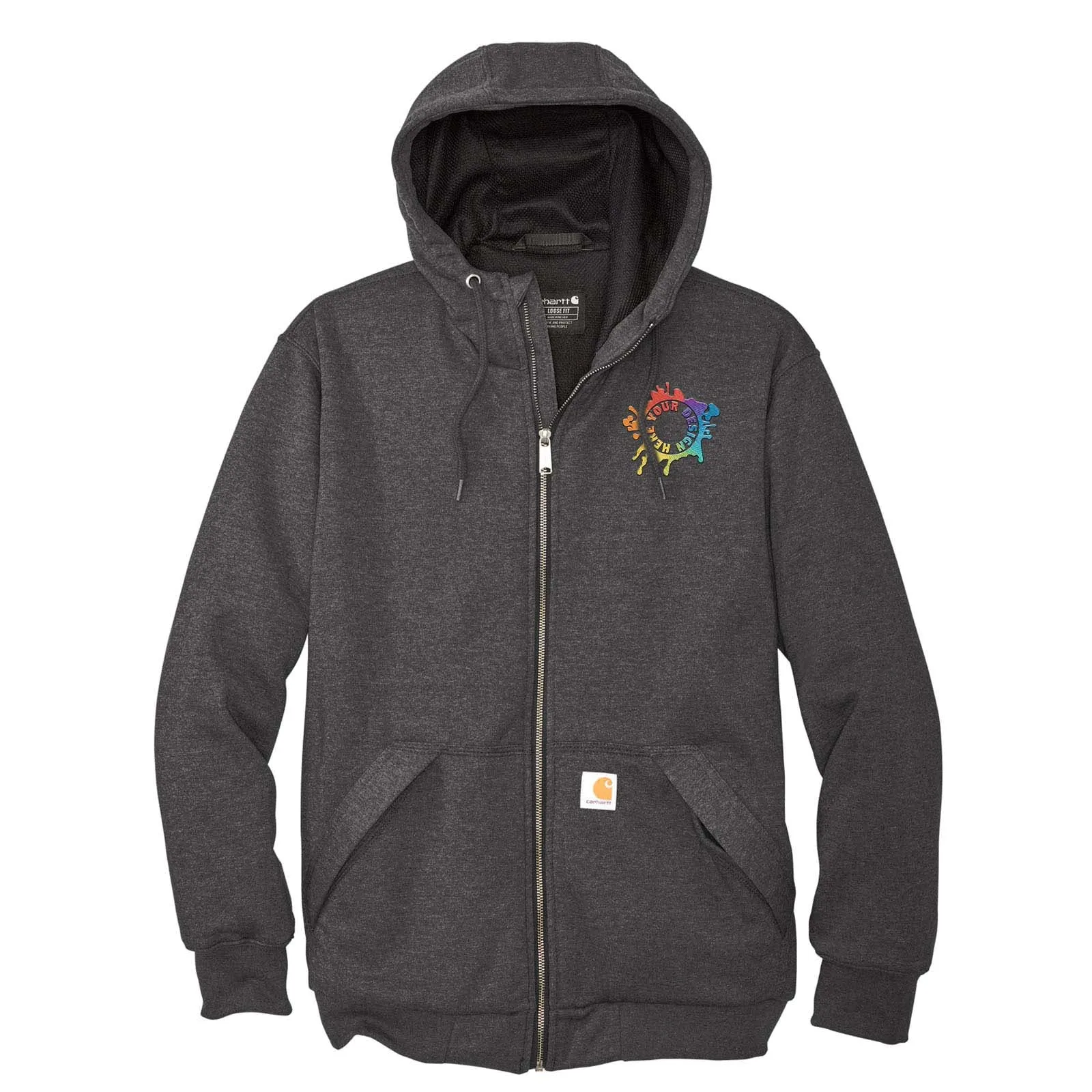 Carhartt® Midweight Thermal-Lined Full-Zip Sweatshirt Embroidery