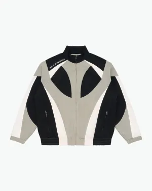 Cyber Punk Track Jacket / Black / Grey / White
