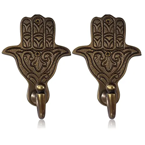Decorative Wall Hook Boho Moroccan Decor Hooks 2 Pack Hooks Finish Boudikaa