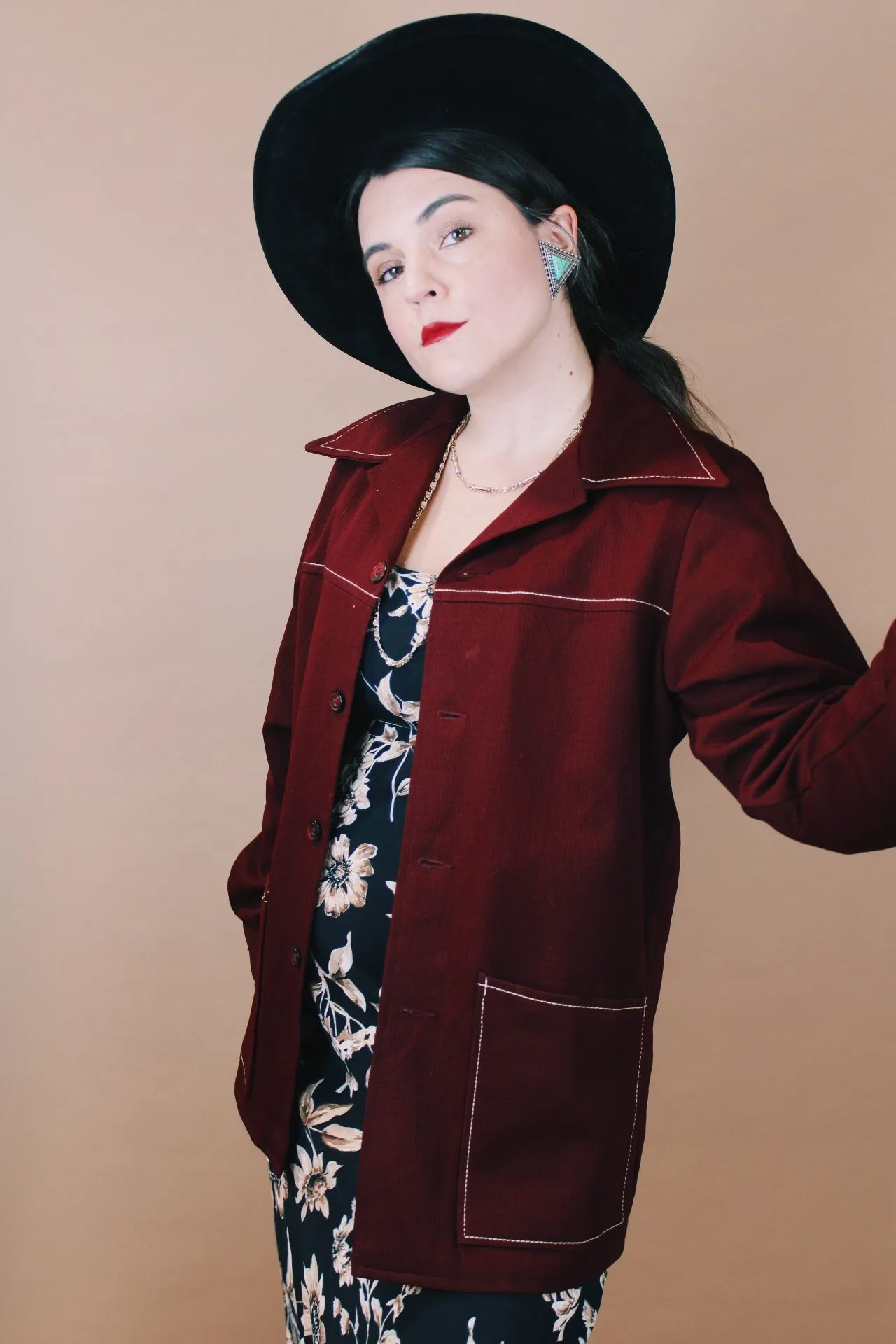 Lightweight Maroon Jacket