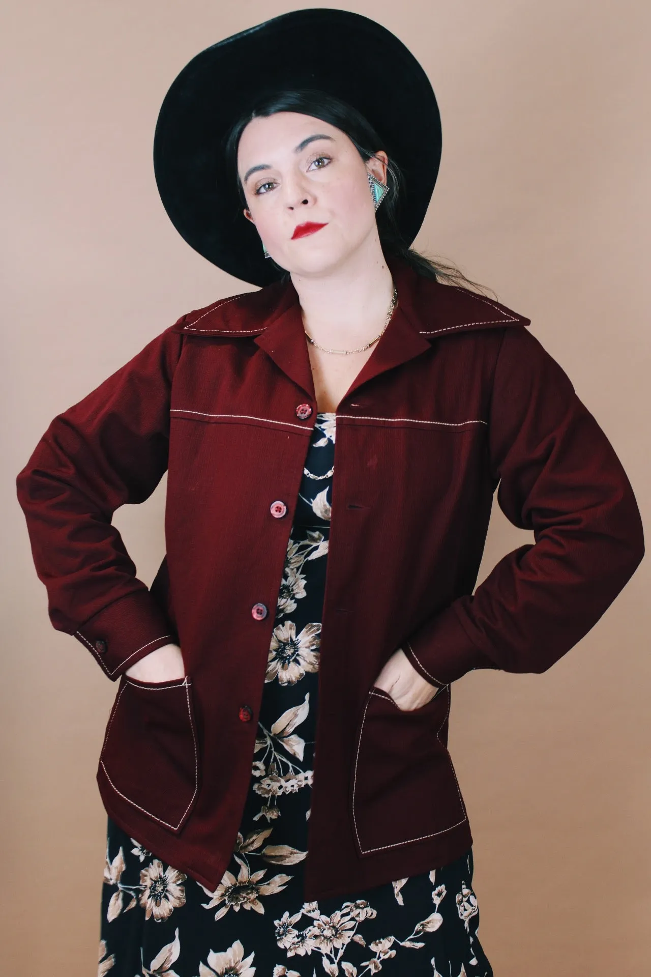Lightweight Maroon Jacket