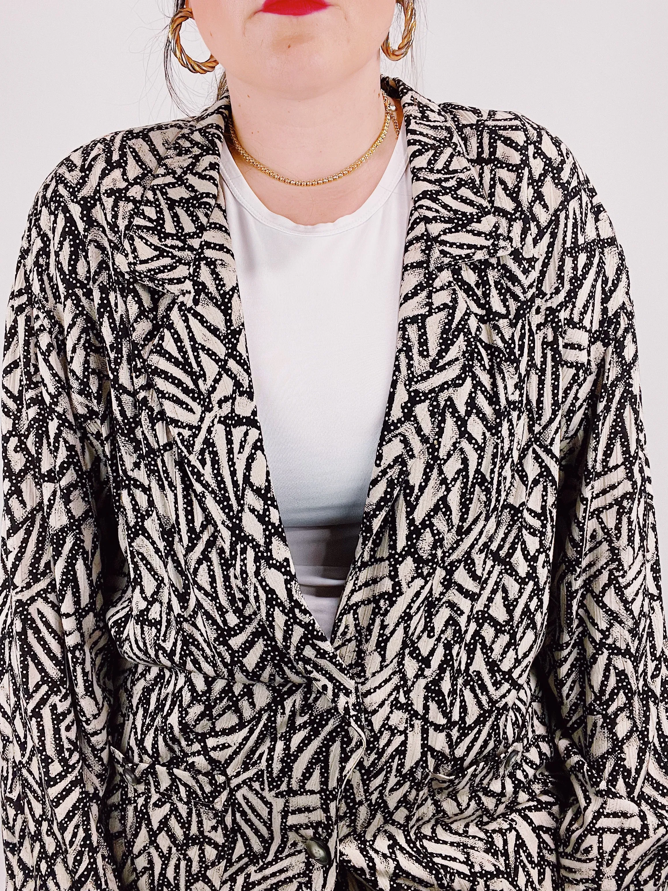 Lightweight Printed Blazer