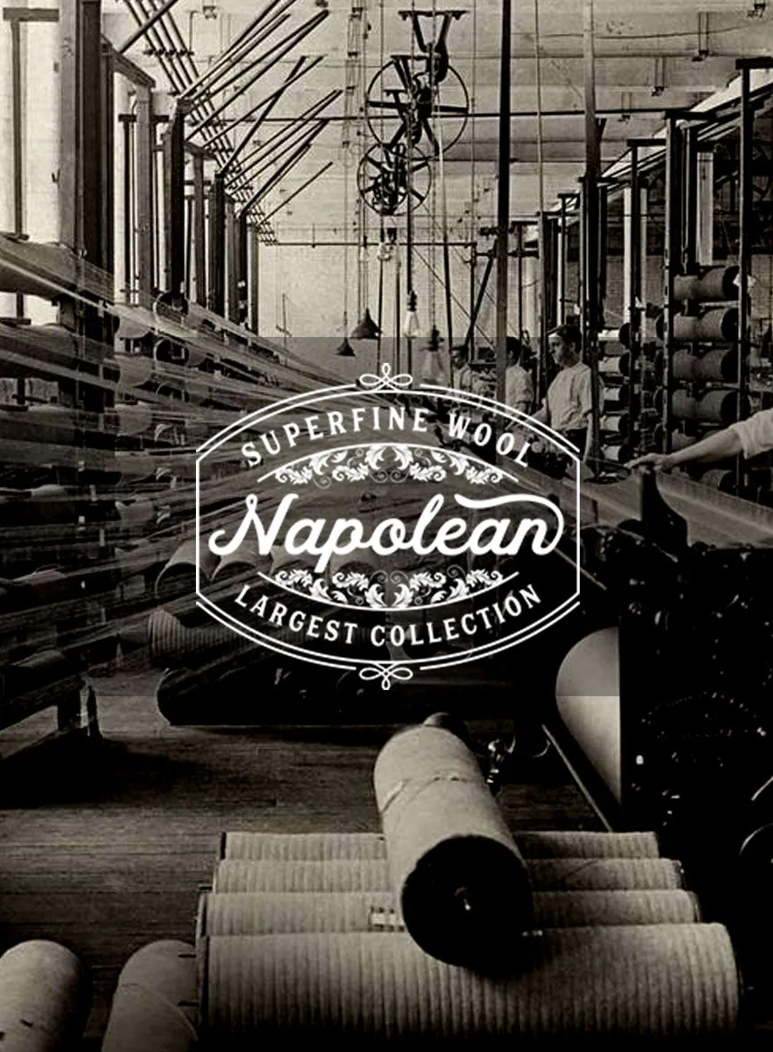 Napolean Kara Stripe Blue Wool Suit