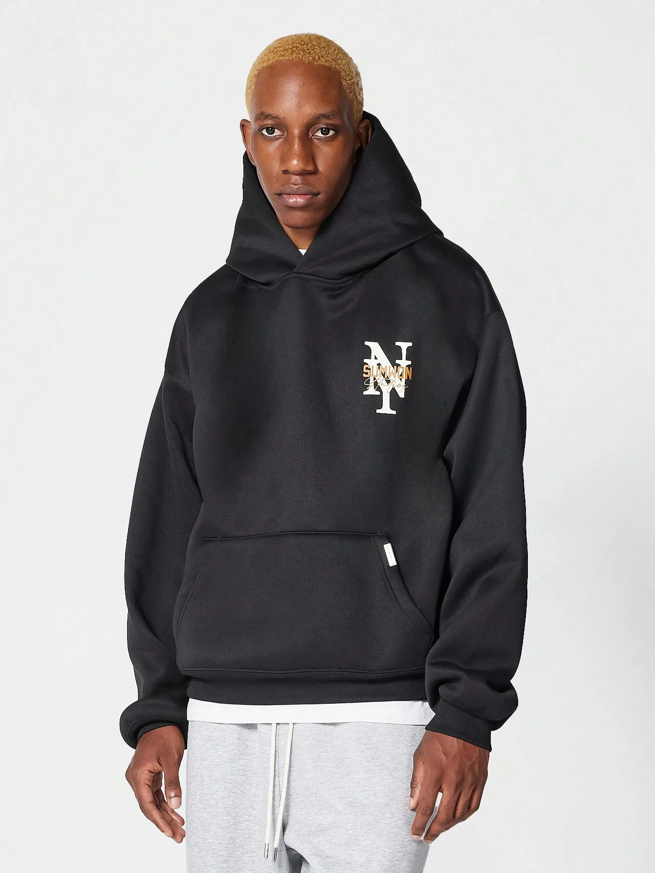 Overhead Hoodie With Back And Front Graphic Print