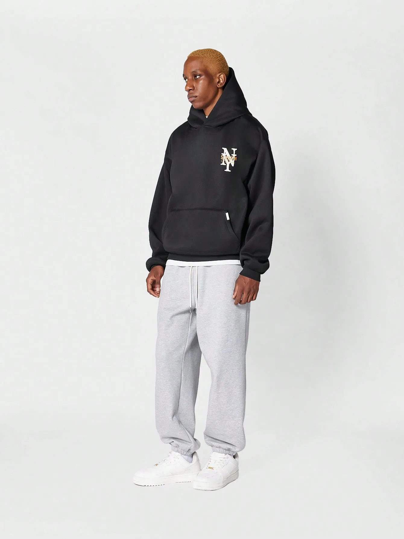Overhead Hoodie With Back And Front Graphic Print