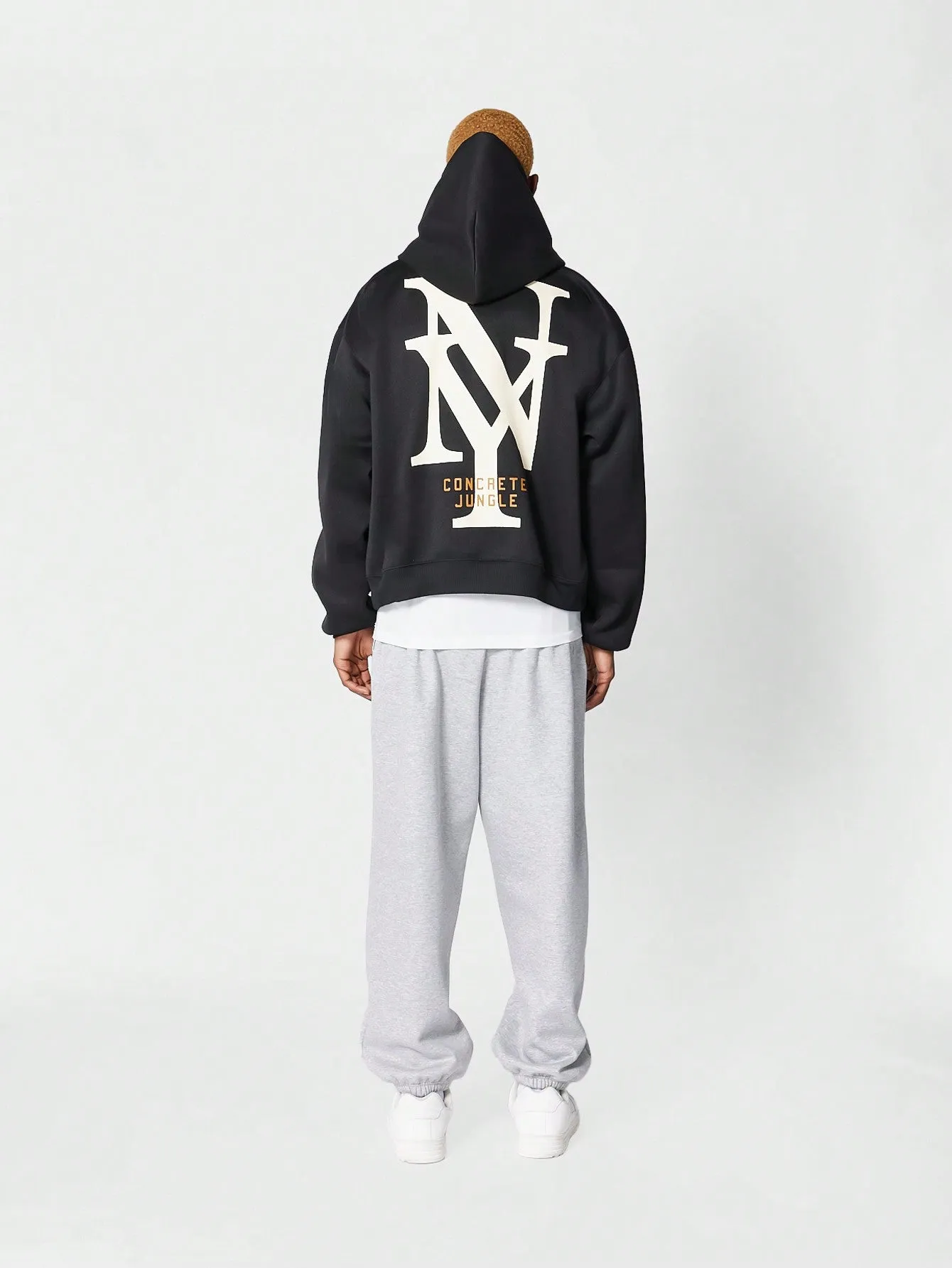 Overhead Hoodie With Back And Front Graphic Print