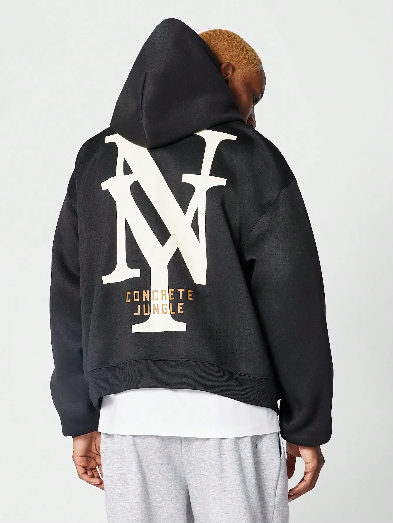 Overhead Hoodie With Back And Front Graphic Print