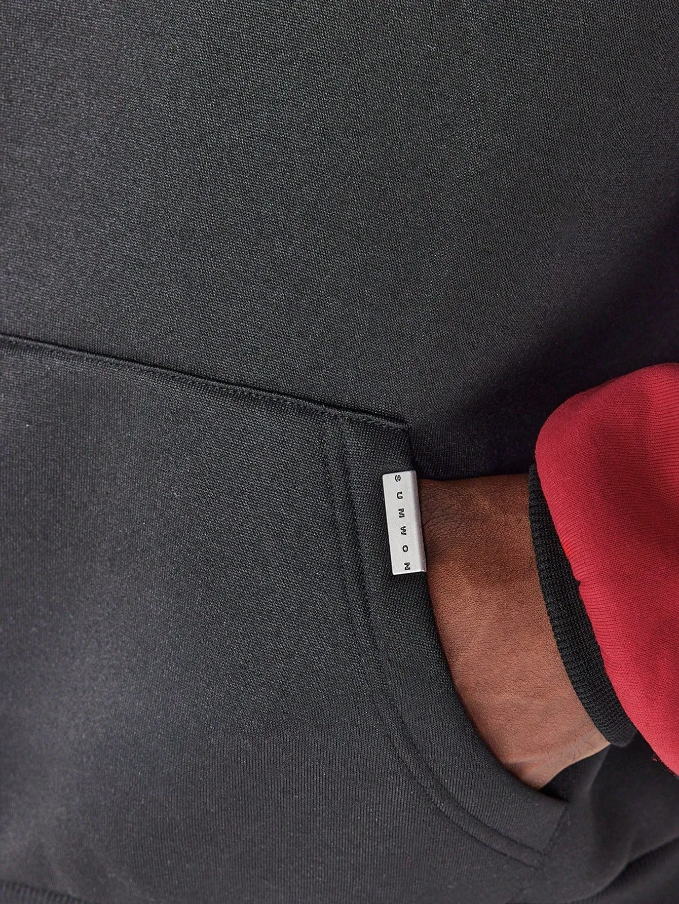 Overhead Hoodie With Back Logo Embroidery