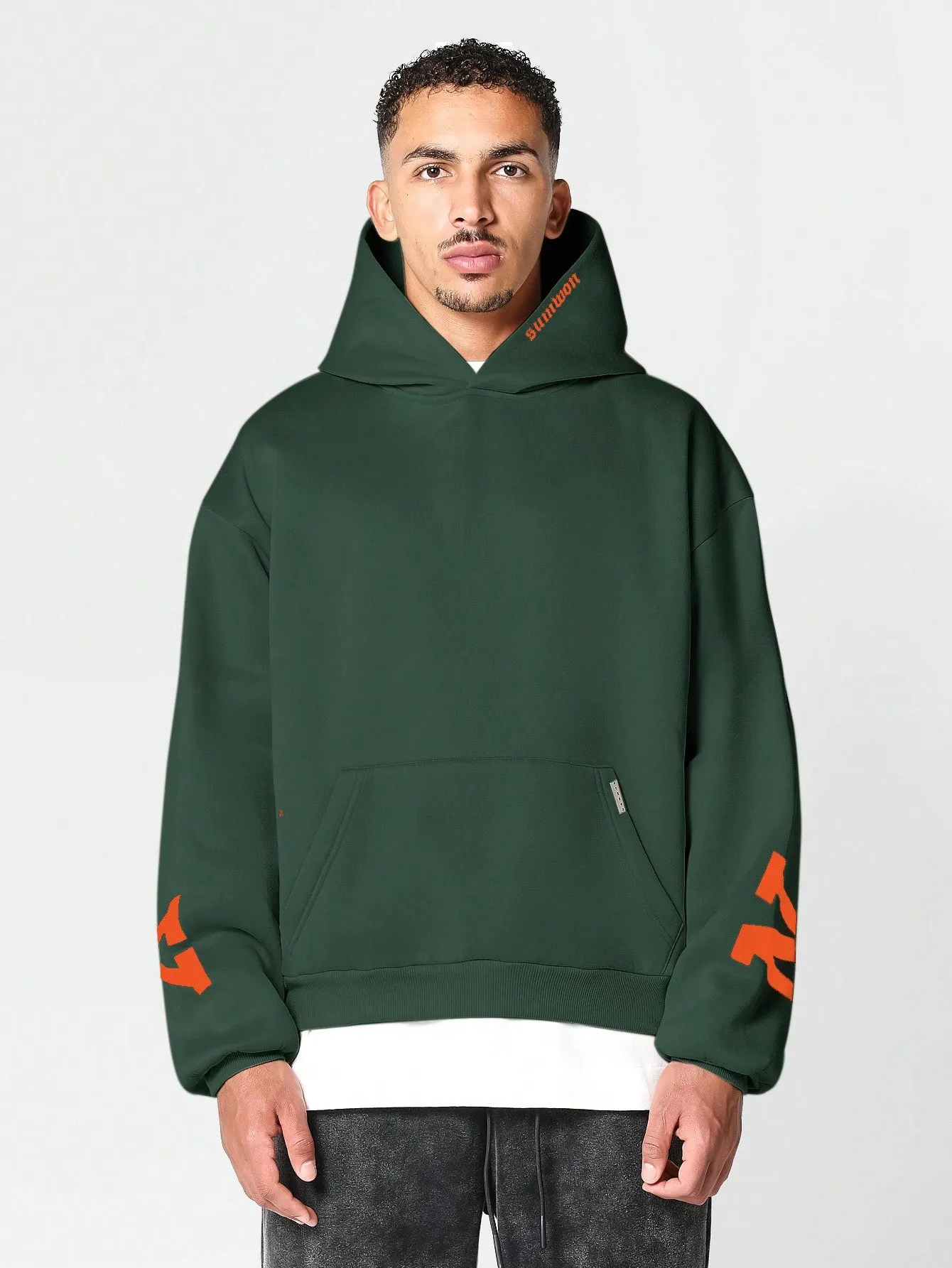 Overhead Hoodie With Back New York Print