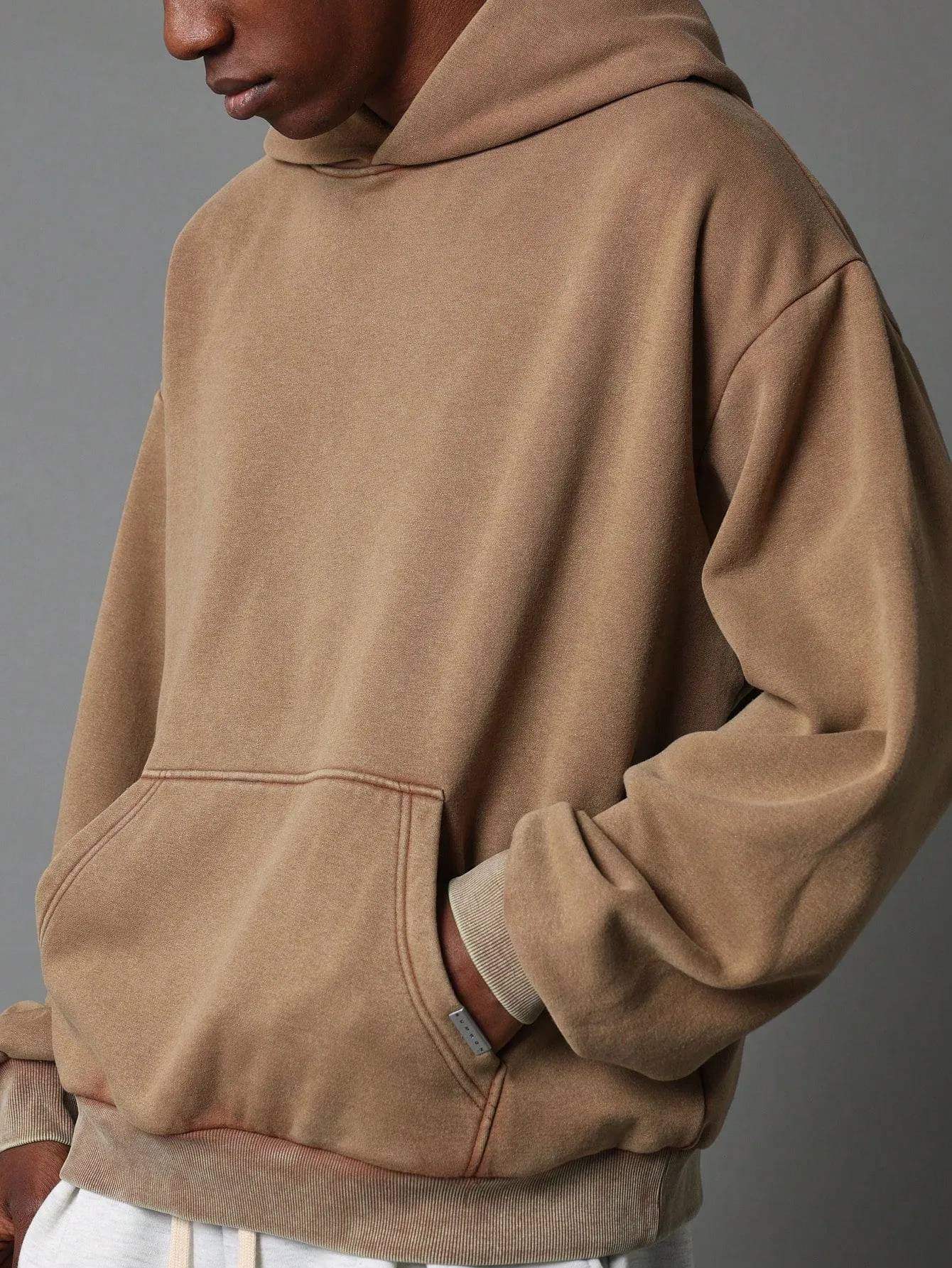 Oversized Fit Washed Overhead Hoodie
