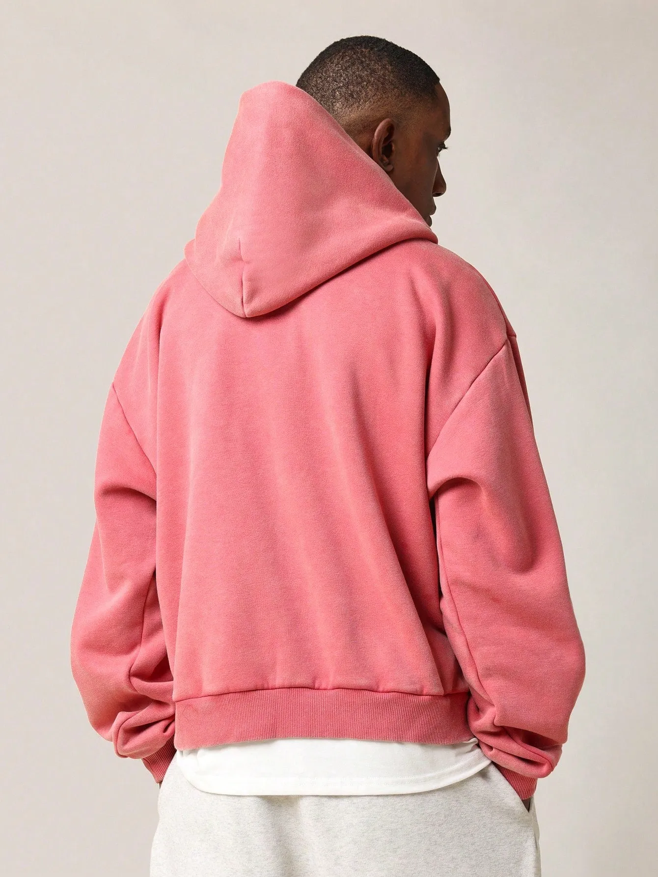Regular Fit Overhead Washed Essential Hoodie
