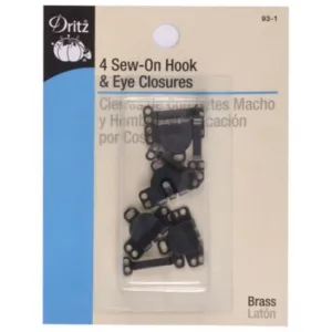 Sew On Hook & Eye Closures 93-1