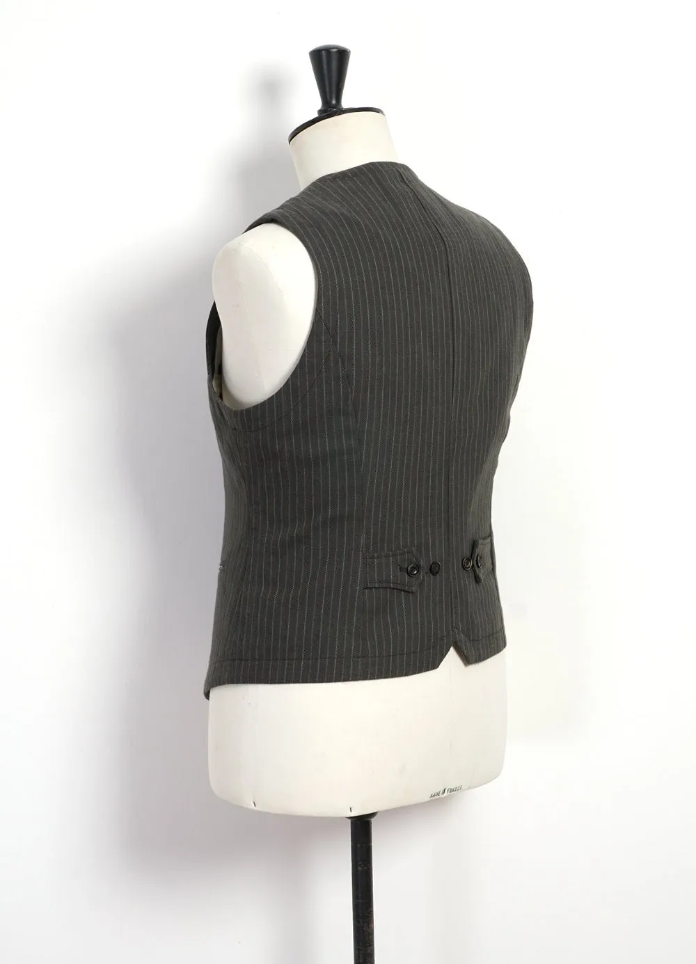 WILLIAM | Lapel Waistcoat | Khaki Pin