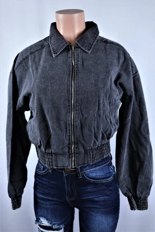 Zip up crop Jacket